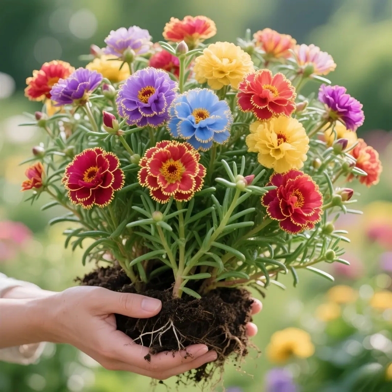 Double-Petaled Golden-EdgedSunflowers Seeds