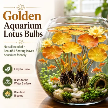 🐟Hydroponic red lotus roots🌿 Turn Your Aquarium into a Living Garden