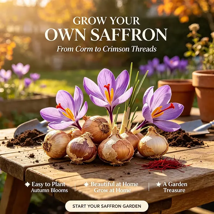 🌹Saffron Bulbs—Gold in the Flower