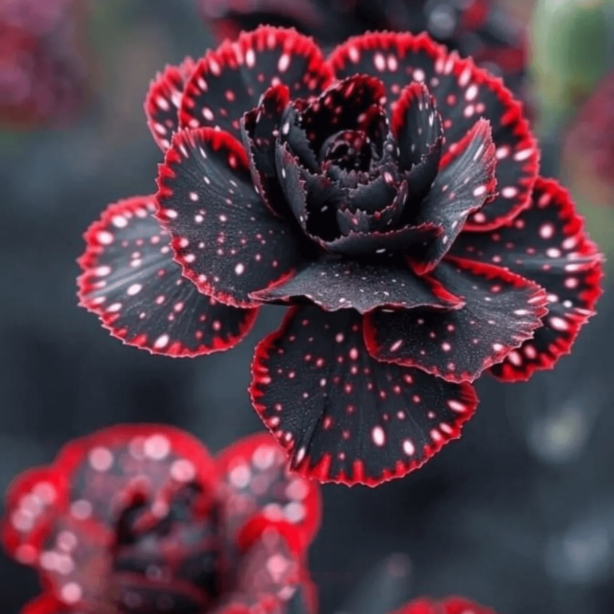 Rare Black and Red Bicolor Series Flower Seeds