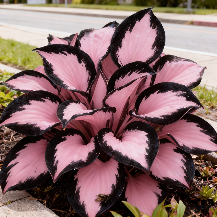 🔥2025 Hot Selling 🌌 Dark Purple Heart Hosta Seeds, a perennial garden plant that is easy to grow