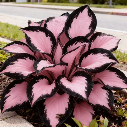 🔥2025 Hot Selling 🌌 Dark Purple Heart Hosta Seeds, a perennial garden plant that is easy to grow