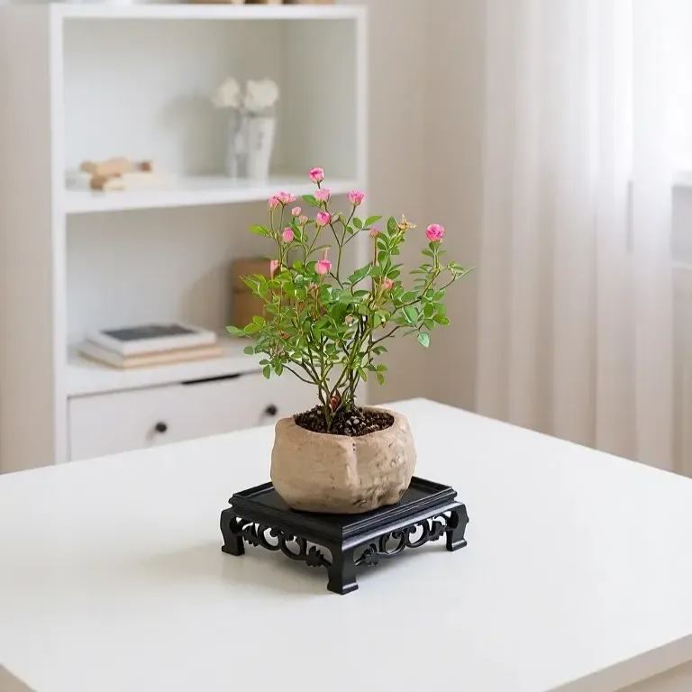 🌱Kiji Miniature Rose: Even a small pot can produce abundant blooms