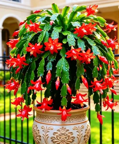 🌈Mix Colors Schlumbergera Bulbs– Easy-Care Blooms in Every Shade, Even in Winter ❄️