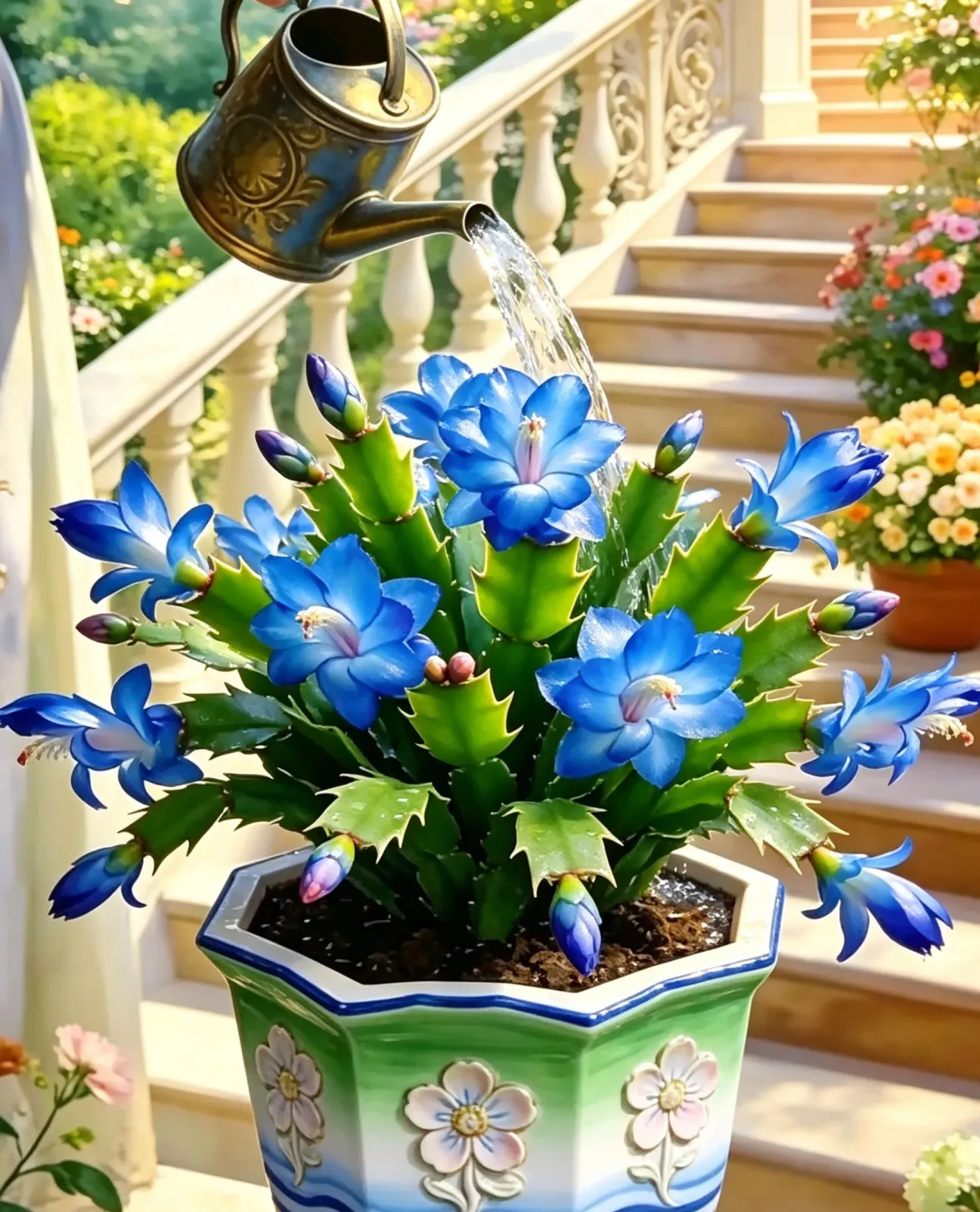 🌈Mix Colors Schlumbergera Bulbs– Easy-Care Blooms in Every Shade, Even in Winter ❄️