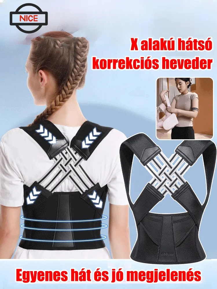 【A jobb testtartásért】Vadonatúj hátkorrekciós heveder