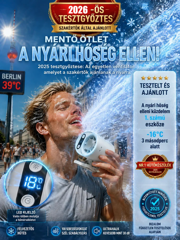 A mini AI klíma 3 másodperc alatt 16 fokra hűt, most 30% kedvezménnyel! 10 000 mAh akku, 48 órás üzemidő. 14 napos próba, indoklás nélküli pénzvisszafizetés és garancia.