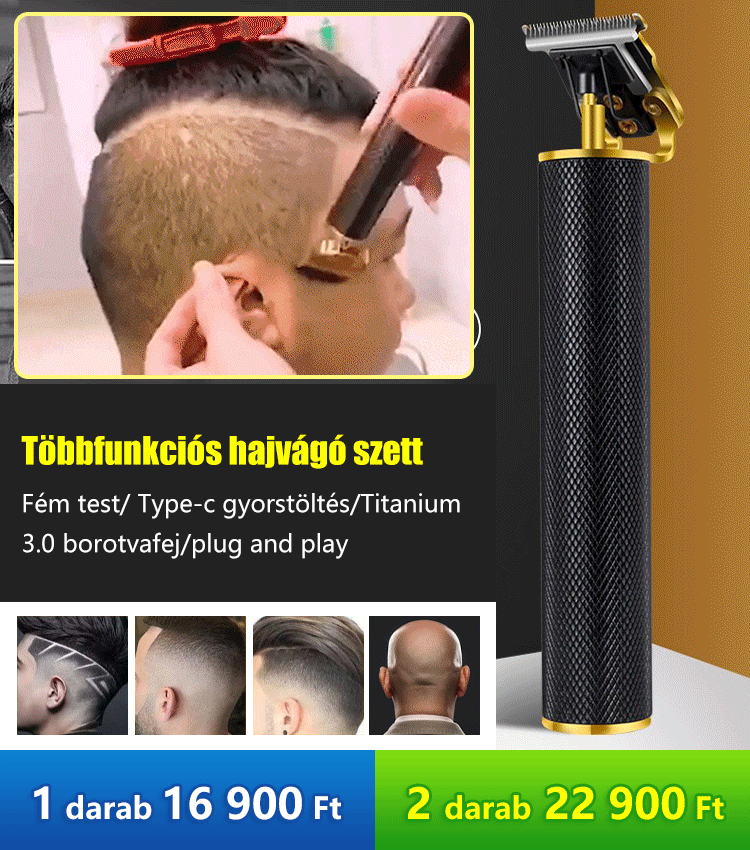 Többfunkciós hajvágó szett