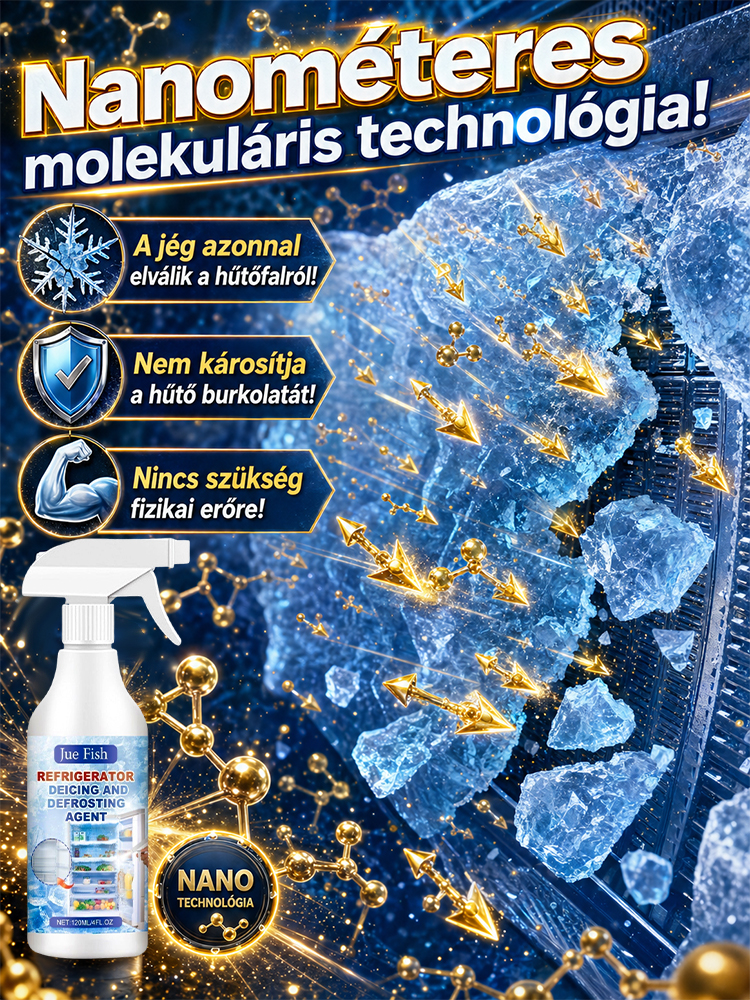 [3 perces gyors leolvasztó és jégmentesítő spray a megszakítás nélküli hűtőszekrényhez]