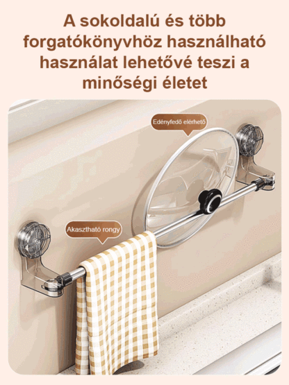 Lyukasztás nélküli tapadókorongos teleszkópos tárolórúd🎉 Fedezze fel az otthoni tárolás új dimenzióját