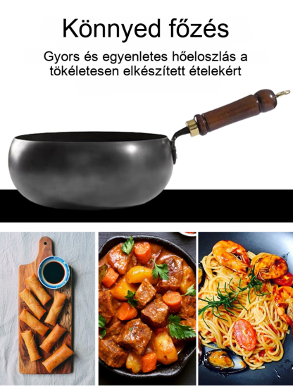 【Bevonat nélküli egészséges edény】Vasat pótoló tiszta vas tapadásmentes serpenyő