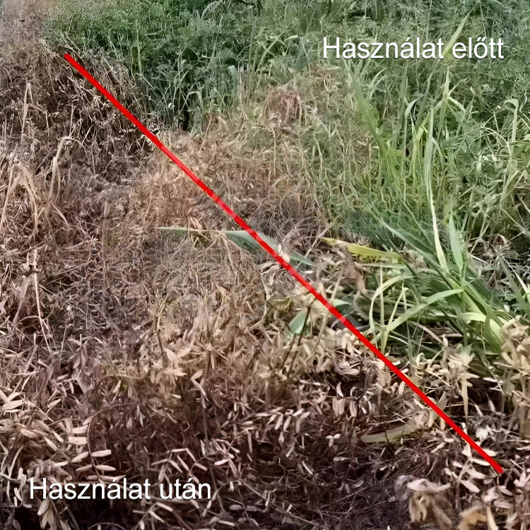 Oxamidofosz gyomirtó szer magas koncentrációja