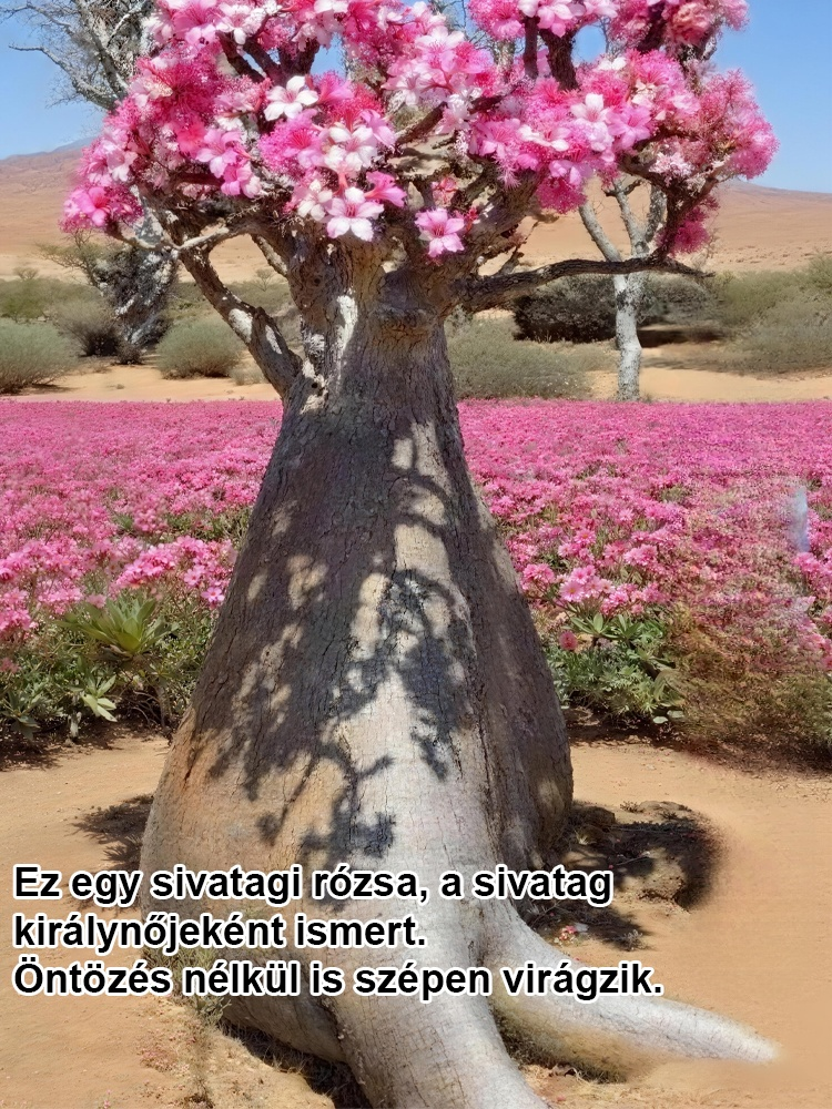 🌹Sivatagi rózsa. Természetes illat, tűri a meleget és a hideget, 🌸 több mint 200 napos virágzási idő! 💧 Évente csak kétszer kell öntözni!