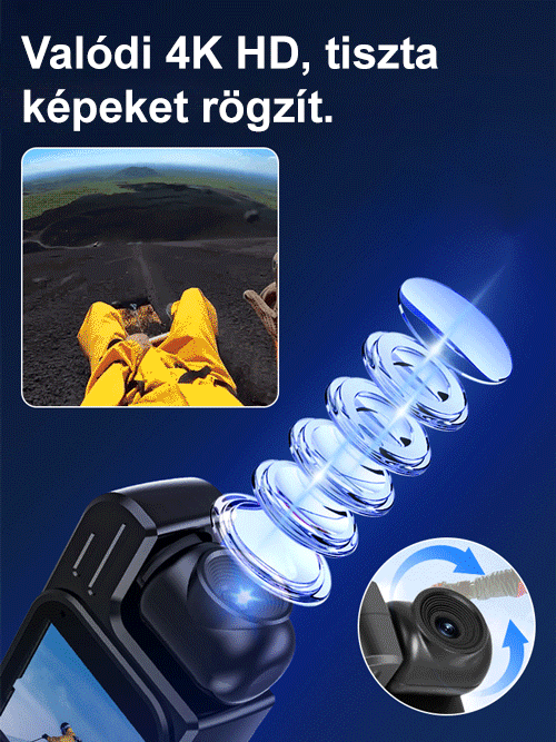 【Zseb mini kamera】Képernyős hordozható felvevő