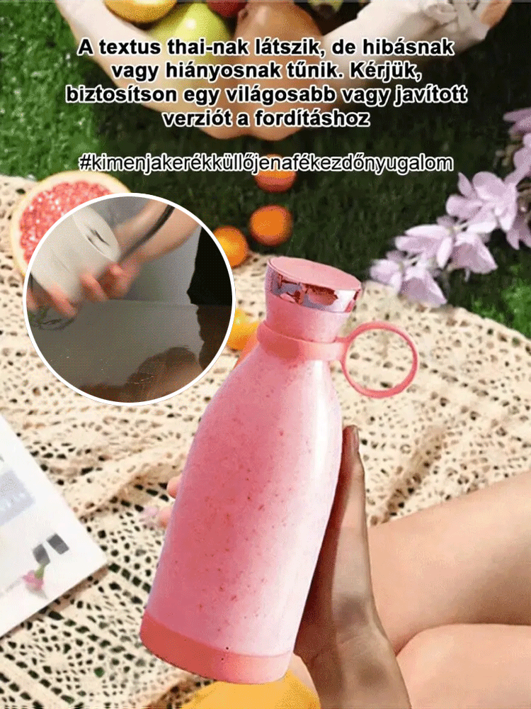 Hordozható mini elektromos gyümölcsfacsaró pohár🍹Készítsd el kedvenc gyümölcsitalodat mindössze 10 másodperc alatt!