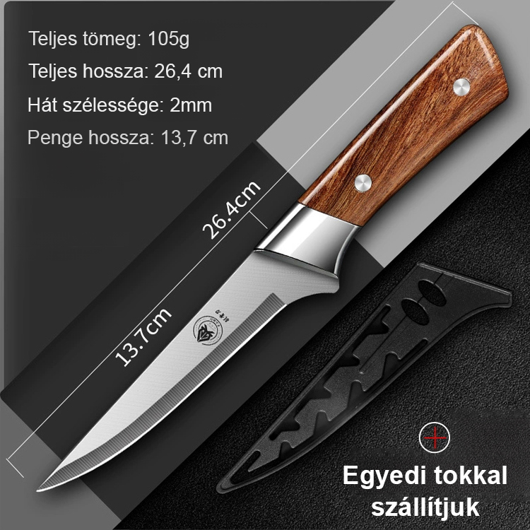 Egy vágás a csontból! Német éles kés könnyen eltávolítja a csontokat.