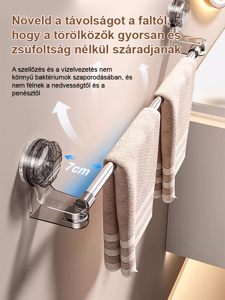 Lyukasztás nélküli tapadókorongos teleszkópos tárolórúd🎉 Fedezze fel az otthoni tárolás új dimenzióját