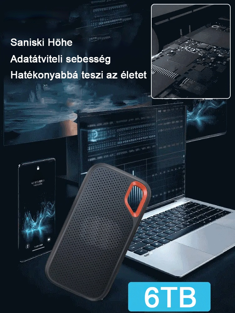 【6TB nagy kapacitású】nagy sebességű szilárdtest meghajtó