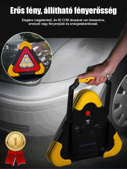 Ez a többfunkciós háromszögű figyelmeztető tábla elengedhetetlen biztonsági felszerelés az autózásban 🚗