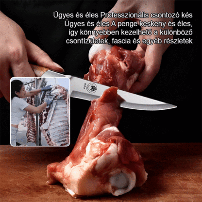 Egy vágás a csontból! Német éles kés könnyen eltávolítja a csontokat.