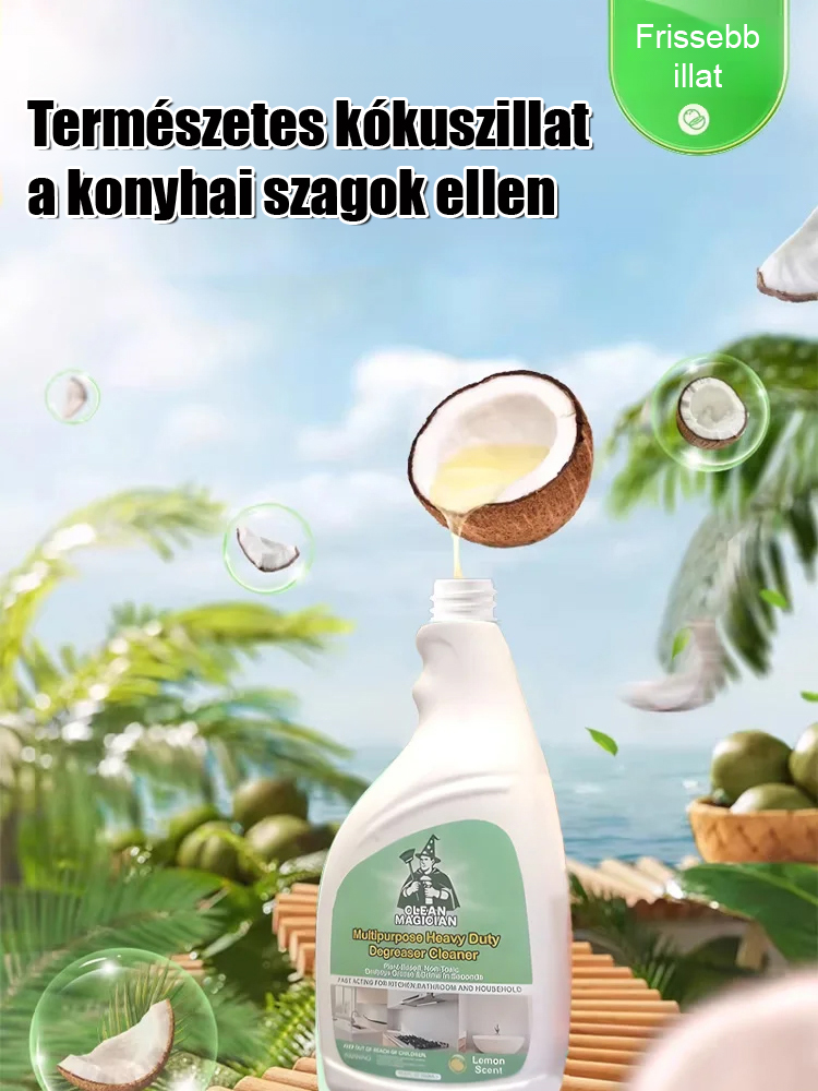 Erőteljes Konyhai Zsíroldó Spray | Ragyogás Súrolás Nélkül! | Ma 2-t fizet, 3-at kap ingyenes szállítással!