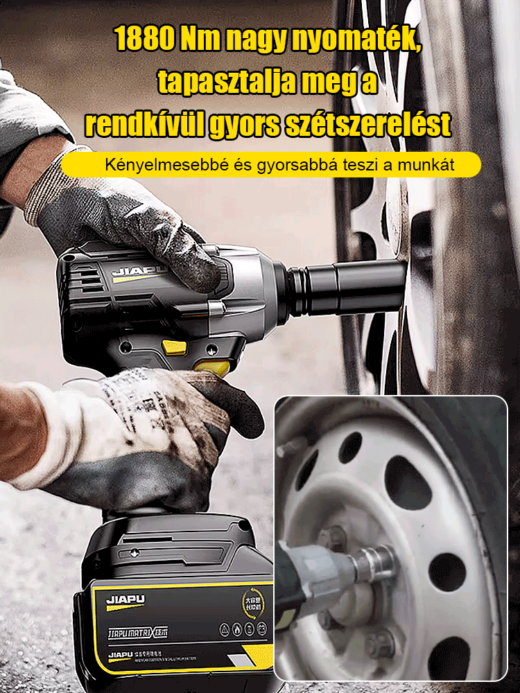 Nagy nyomatékú lítium ütéskulcs