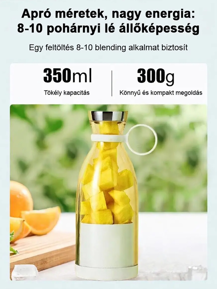 Hordozható mini elektromos gyümölcsfacsaró pohár🍹Készítsd el kedvenc gyümölcsitalodat mindössze 10 másodperc alatt!