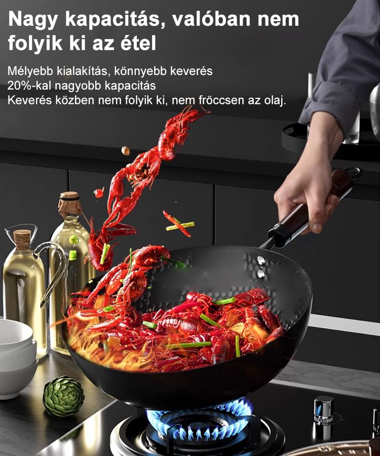 【Bevonat nélküli egészséges edény】Vasat pótoló tiszta vas tapadásmentes serpenyő