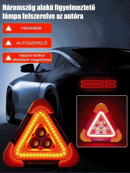 Ez a többfunkciós háromszögű figyelmeztető tábla elengedhetetlen biztonsági felszerelés az autózásban 🚗