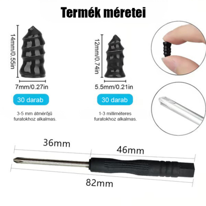 [60 darabos készlet] 5 másodperces gumiabroncs-javítás sürgősségi gumiabroncs-javító szög