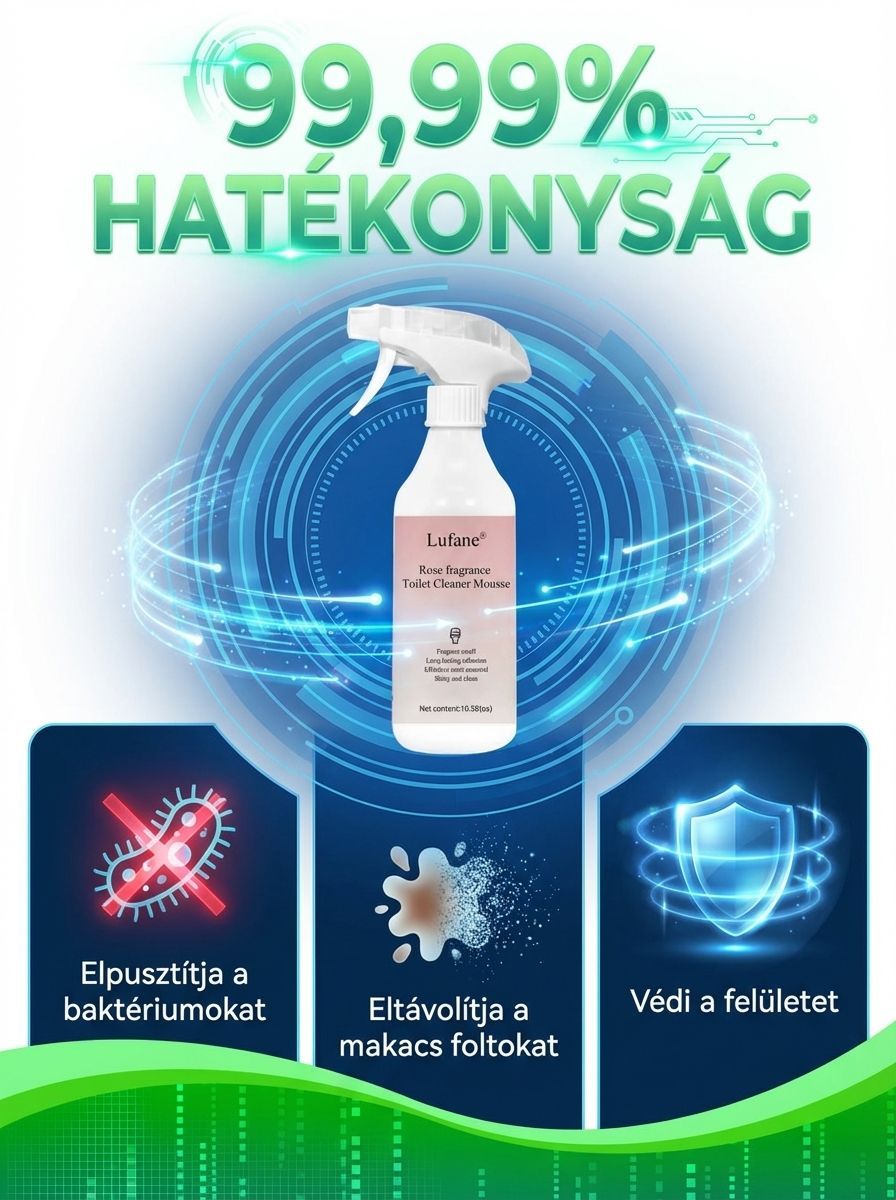 Nagy hatékonyságú tisztítószer! Profi Tisztítás Erőfeszítés Nélkül | Most 50% Kedvezménnyel és Gyors Szállítással! 