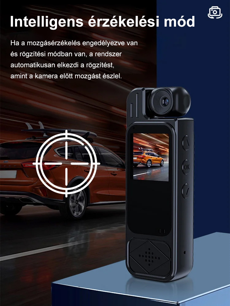 【Zseb mini kamera】Képernyős hordozható felvevő