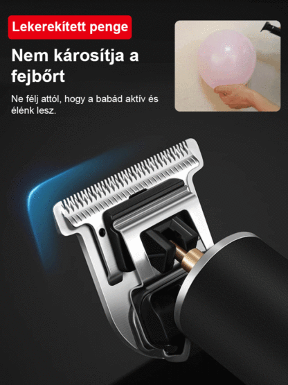 Egyetlen töltéssel hat hónap használat: hajvágás + orrszőr vágás + borotválkozás.