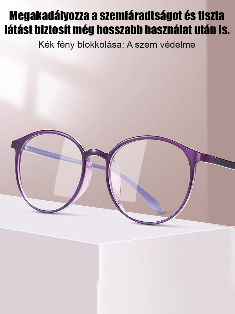 Divatos, kényelmes, összecsukható szemüveg, nagy felbontású, kékfény szűrős, automatikus fókuszálású