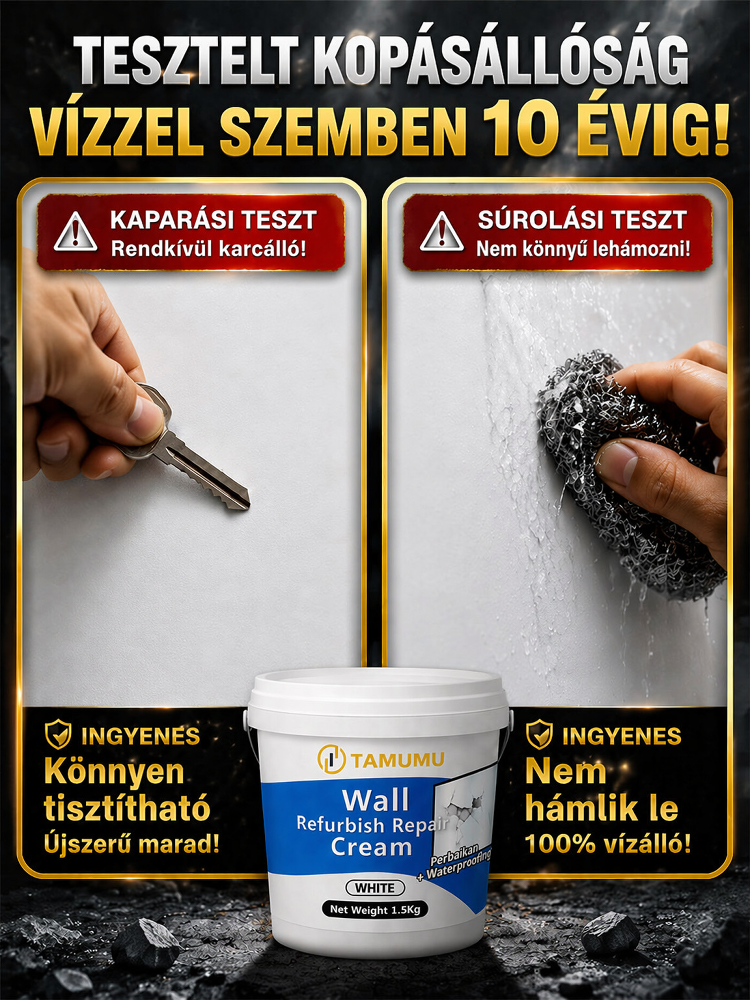 【10 év penész- és repedésállóság】Nano helyreállító faljavító paszta