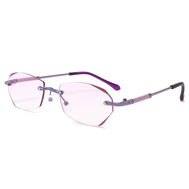 Gyémánt vágású keret nélküli kék fényt blokkoló olvasószemüveg - 1026925