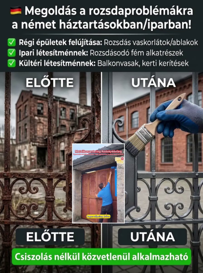 Vízbázisú rozsdaátalakító csiszolás nélkül (ecsettel)