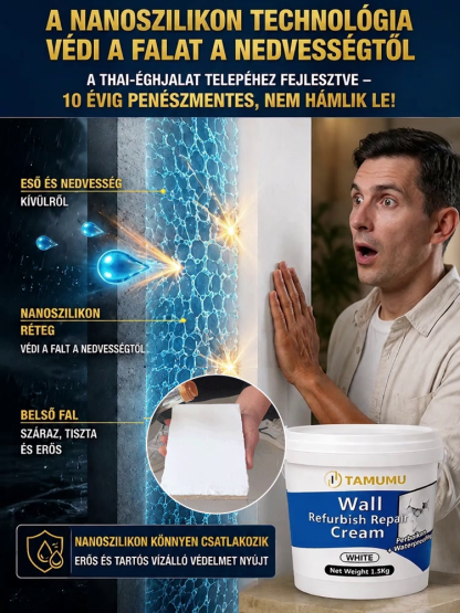 【10 év penész- és repedésállóság】Nano helyreállító faljavító paszta