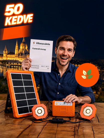 Napelemes Energiatároló Rendszer | Hordozható Napelemes Akkumulátor | Áramszünet Elleni Védelem