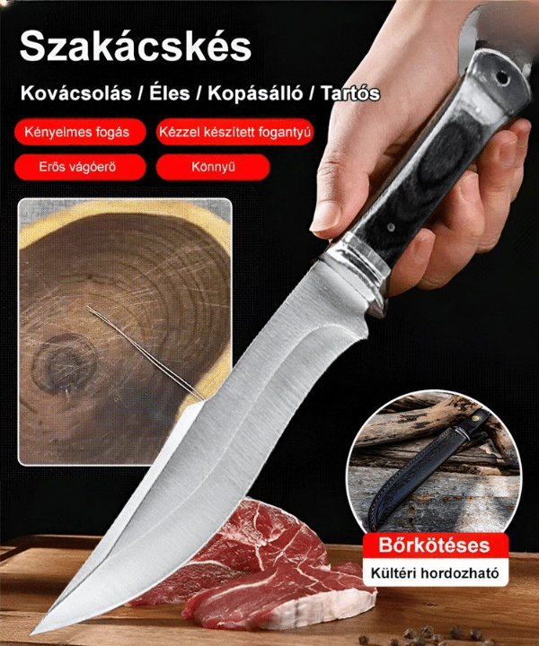 Szélvágó nagy keménységű többfunkciós szabadtéri kés