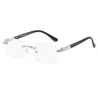 【Kézzel csiszolt】Bambuszlevélzöld természetes összetevős kristály olvasószemüveg