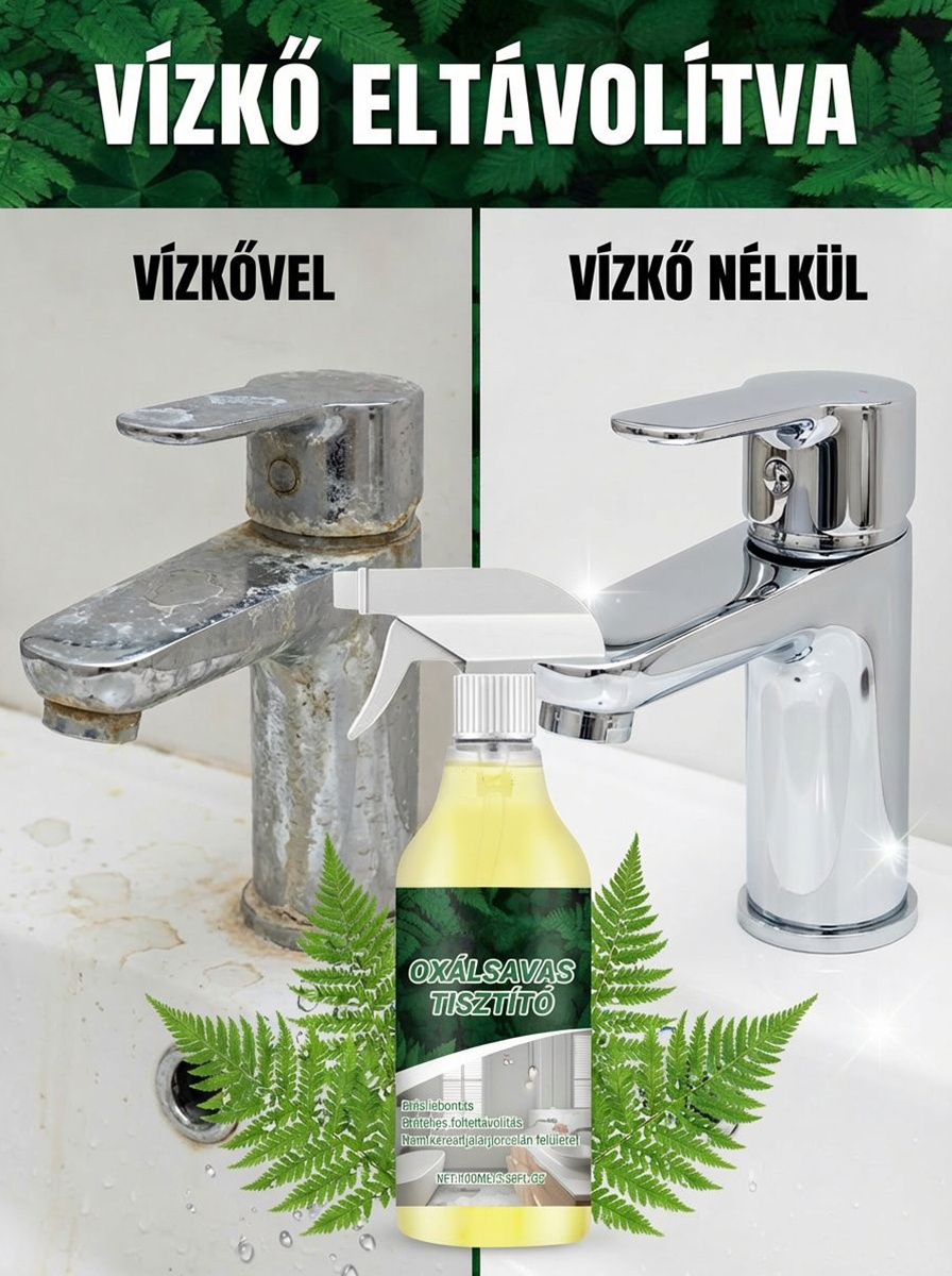 ✨Erőteljes Oxálsavas Tisztítószer – Ragyogó tisztaság egyetlen fújással!