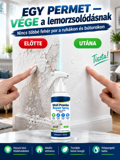 Mélybe Hatoló Falkeményítő Spray | Porló Falak Ellen & Utánvét & Kültérre és Beltérre Is