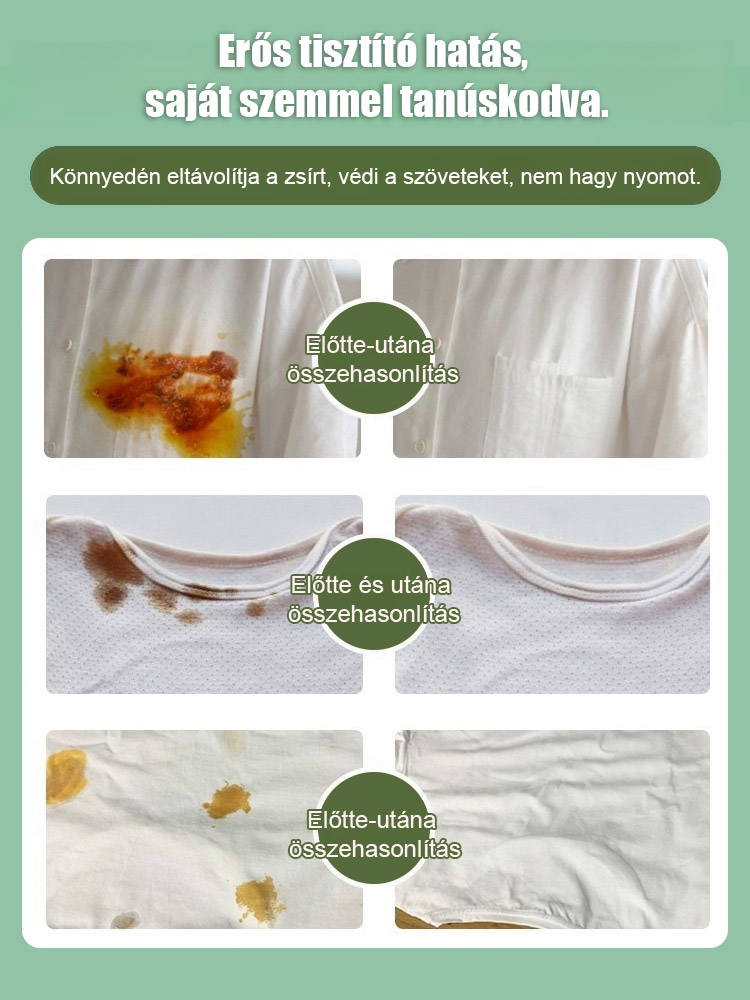 【Napi "új" ruha】Fehér ruhák tisztító folyadék