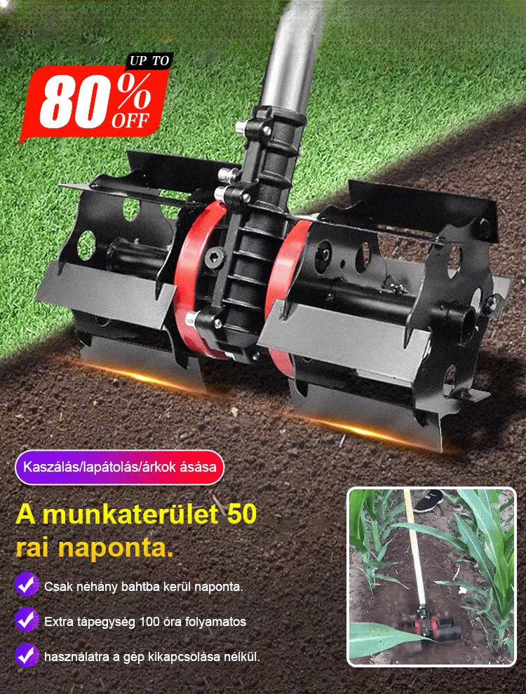 【Fűnyíró különleges】 Laza talaj gyomláló univerzális kerék