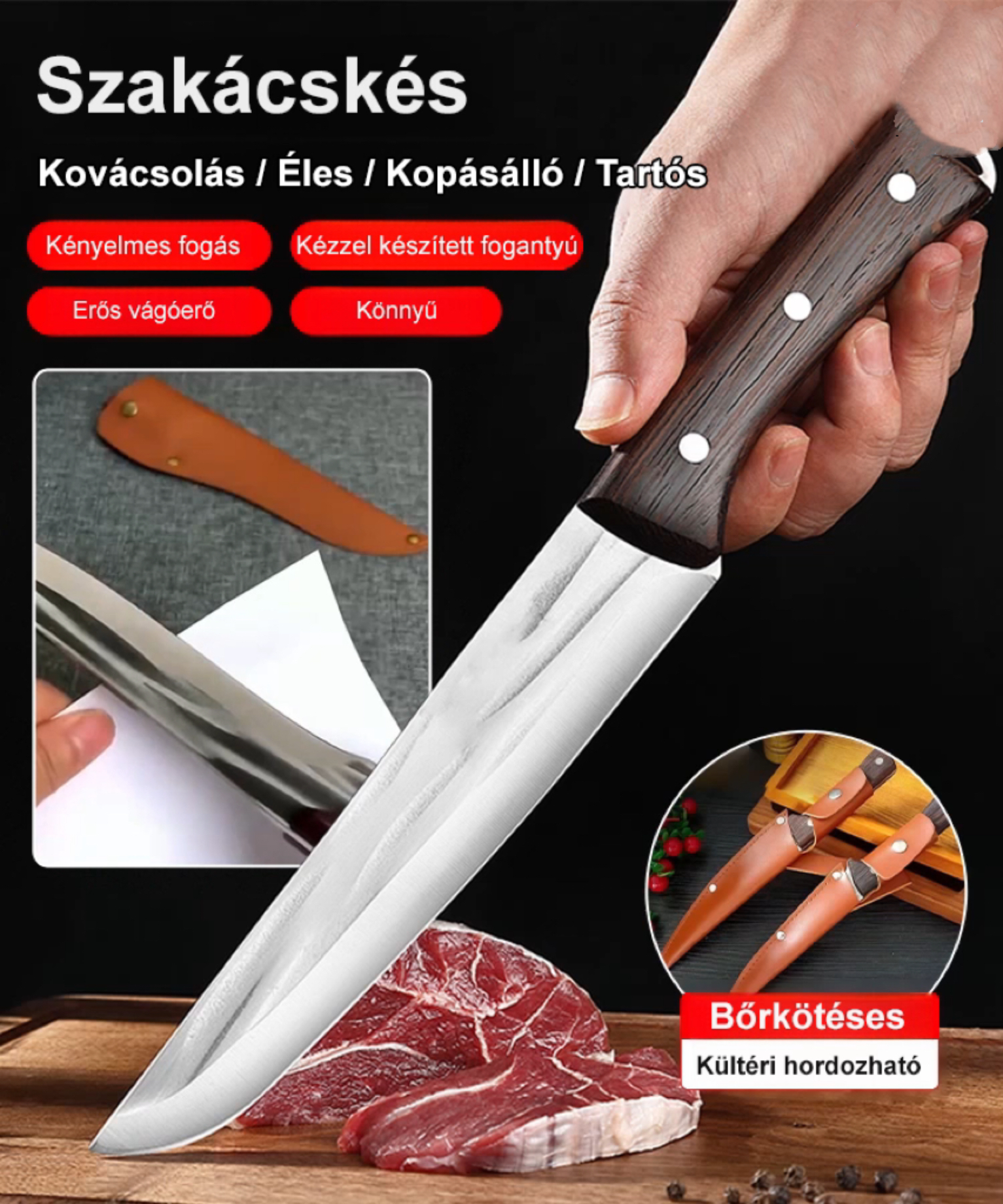 Kézzel kovácsolt konyhai cikkek, 14 napos ingyenes próbaidőszak.