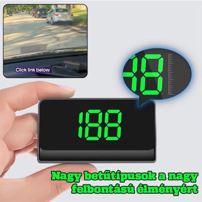 🚗 Intelligens Vezetési Asszisztens - Head-Up Display (HUD) GPS Sebességmérő!