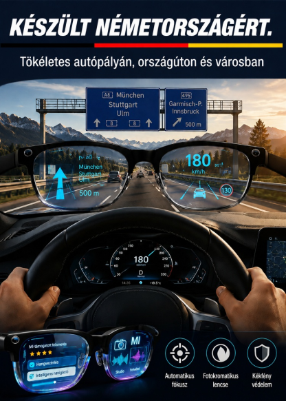  Intelligens Zoom Színváltó Valós idejű AI Fordító Szemüveg