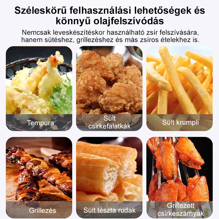 【Tökéletes testalkat kialakítása】Egyszer használatos élelmiszeripari olajszűrő papír