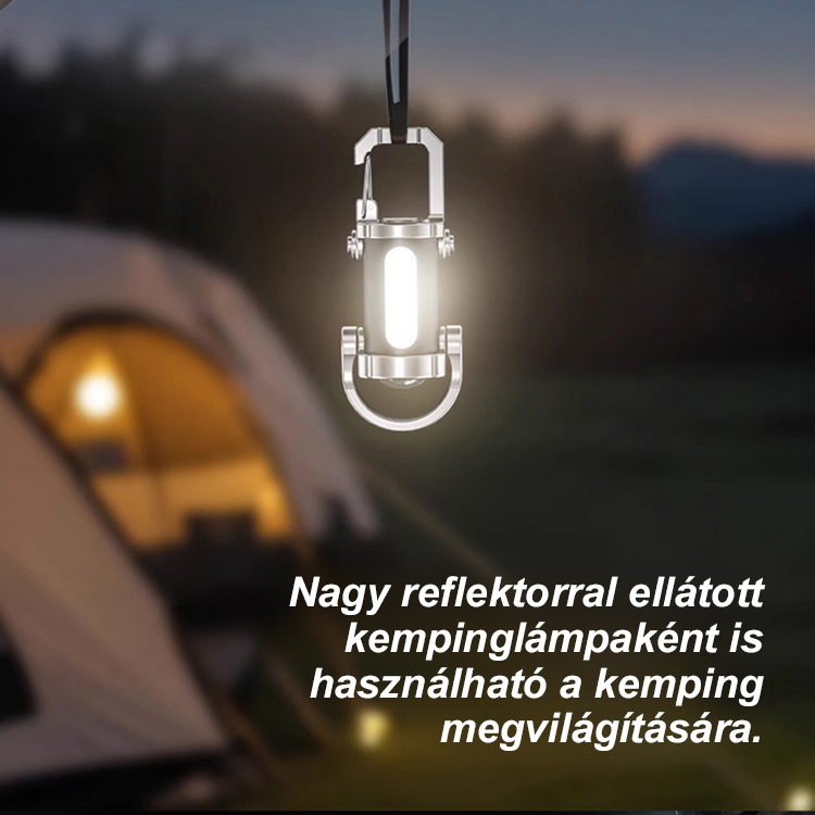 Többfunkciós vészhelyzeti zseblámpa ✨ Magas fényerejű, alacsony fényerejű és stroboszkóp módok a különböző igényekhez.